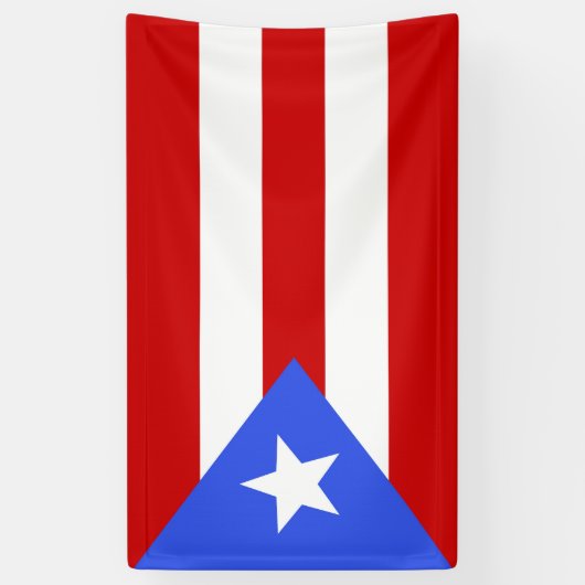 vlag van Puerto Rico Spandoek (Verticaal)