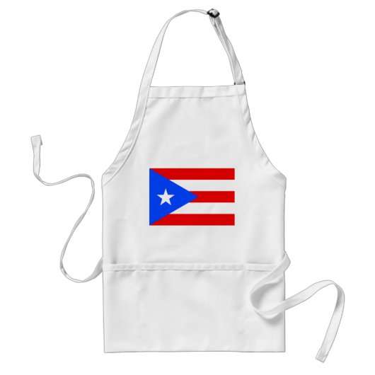 Vlag van Puerto Rico Standaard Schort (Voorkant)