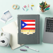 Vlag van Puerto Rico. Sticker (iPad Cover)