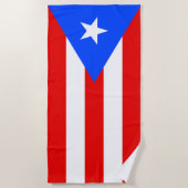 Vlag van Puerto Rico Strandlaken (Voorkant)