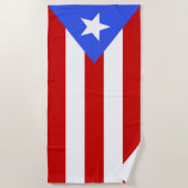 Vlag van Puerto Rico Strandlaken (Voorkant)