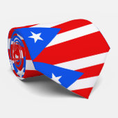 vlag van Puerto Rico Stropdas (Opgerold)