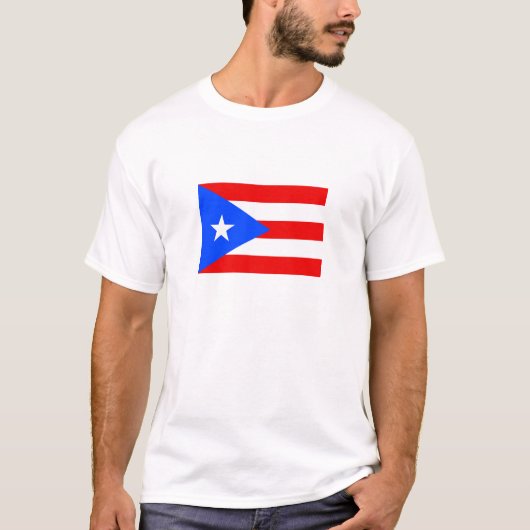 Vlag van Puerto Rico T-shirt (Voorkant)