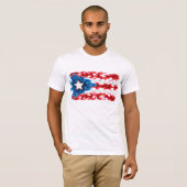 Vlag van Puerto rico T-shirt (Voorkant volledig)