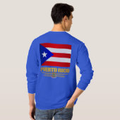 Vlag van Puerto Rico T-shirt (Achterkant volledig)