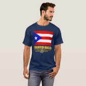 Vlag van Puerto Rico T-shirt (Voorkant volledig)