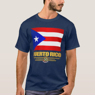 Vlag van Puerto Rico T-shirt