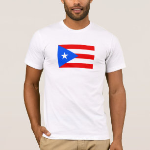 Vlag van Puerto Rico T-shirt