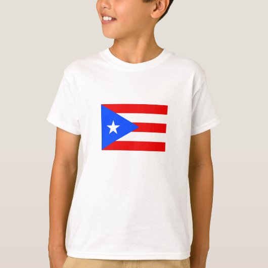 Vlag van Puerto Rico T-shirt (Voorkant)