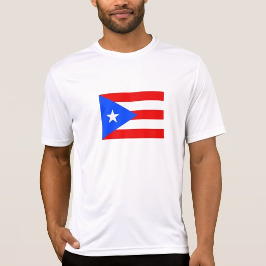 Vlag van Puerto Rico T-shirt (Voorkant)