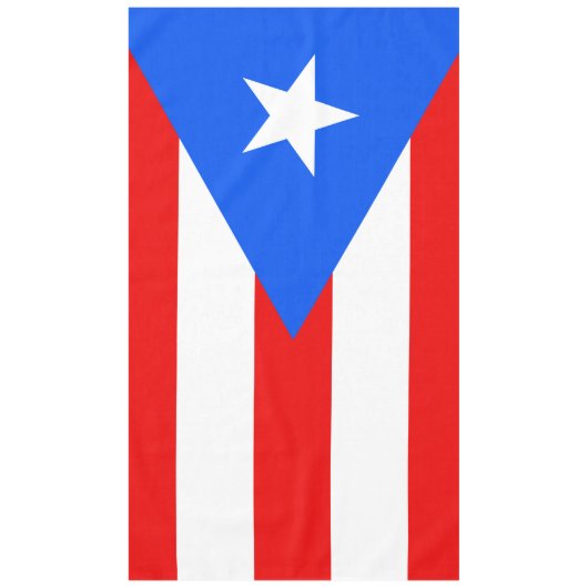 Vlag van Puerto Rico Tafelkleed (Voorkant)