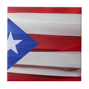 vlag van Puerto Rico Tegeltje