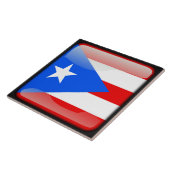Vlag van Puerto Rico Tegeltje (Zijkant)
