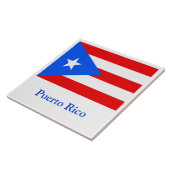 Vlag van Puerto Rico Tegeltje (Zijkant)