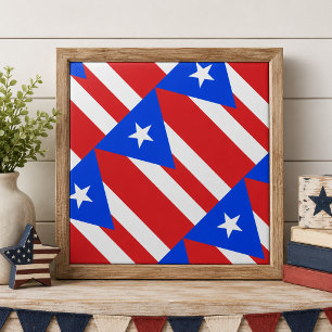Vlag van Puerto Rico Tegeltje