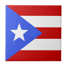 vlag van Puerto Rico Tegeltje