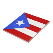 vlag van Puerto Rico Tegeltje (Zijkant)
