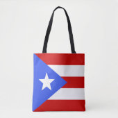 vlag van Puerto Rico Tote Bag (Voorkant)