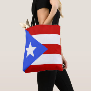 vlag van Puerto Rico Tote Bag