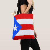 Vlag van Puerto Rico Tote Bag (Dichtbij)