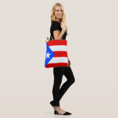 Vlag van Puerto Rico Tote Bag (Op model)