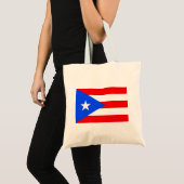 Vlag van Puerto Rico Tote Bag (Voorkant (product))