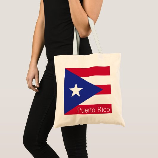 Vlag van Puerto Rico Tote Bag (Voorkant (product))