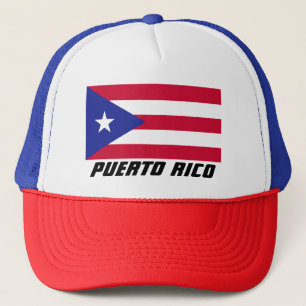 Vlag van Puerto Rico Trucker Pet
