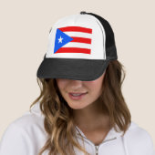 Vlag van Puerto Rico Trucker Pet (In situ)