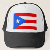 Vlag van Puerto Rico Trucker Pet (Voorkant)