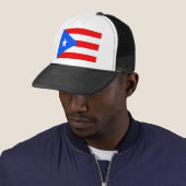 Vlag van Puerto Rico Trucker Pet (In situ)