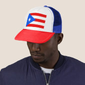 vlag van Puerto Rico Trucker Pet (In situ)