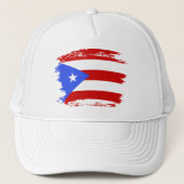 vlag van Puerto Rico Trucker Pet (Voorkant)