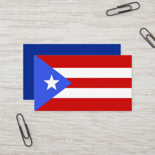 vlag van Puerto Rico Visitekaartje
