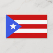 vlag van Puerto Rico Visitekaartje (Voorkant)