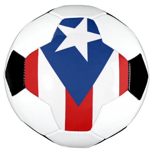 Vlag van Puerto Rico Voetbal (Gedraaid)