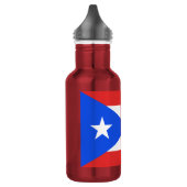 Vlag van Puerto Rico Waterfles (Links)