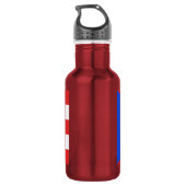 Vlag van Puerto Rico Waterfles (Achterkant)