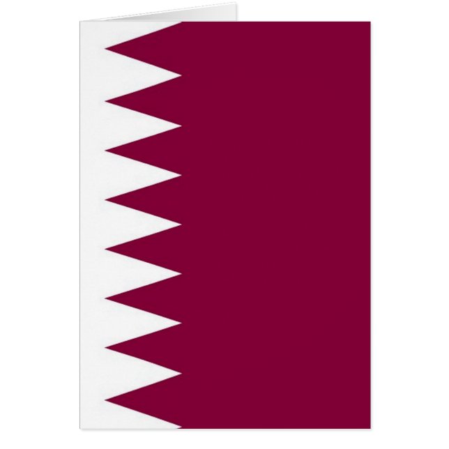 Vlag van Qatar (Voorkant)