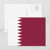 Vlag van Qatar Briefkaart (Voorkant / Achterkant)