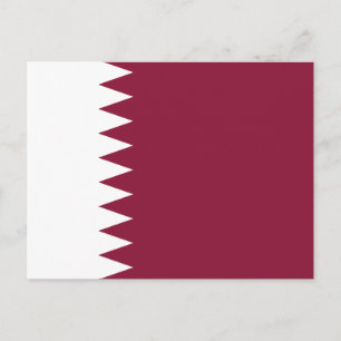 Vlag van Qatar Briefkaart