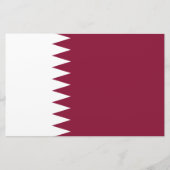 Vlag van Qatar Briefpapier (Voorkant)