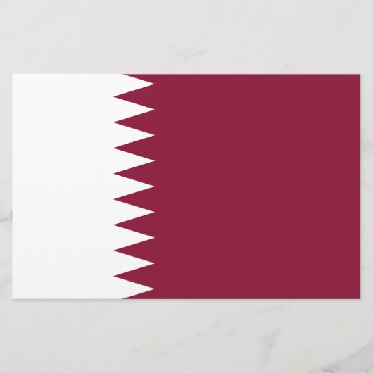 Vlag van Qatar Briefpapier (Voorkant)