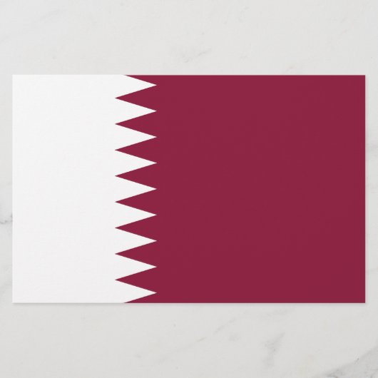 Vlag van Qatar Briefpapier (Voorkant)