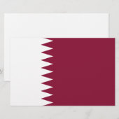 Vlag van Qatar Briefpapier (Voorkant / Achterkant)