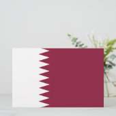 Vlag van Qatar Briefpapier (Staand voorkant)