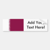 Vlag van Qatar Bumpersticker (Voorkant)