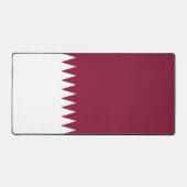 Vlag van Qatar Bureaumat (Voorkant)