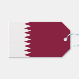 Vlag van Qatar Cadeaulabel