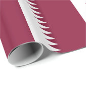 Vlag van Qatar Cadeaupapier (Rol Hoek)